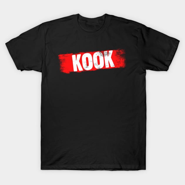 KOOK Red paint T-Shirt by TONYSTUFF